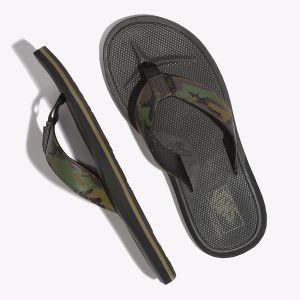 Vans Erkek Sandalet Camo Nexpa Synthetic Siyah/Yeşil | 49463-892